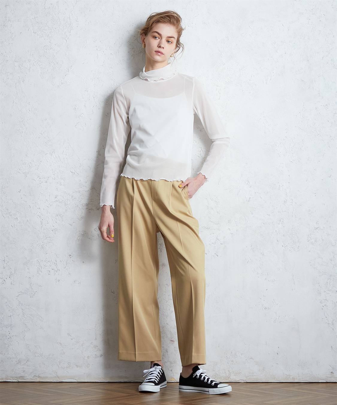 LE SOUK HOLIDAY チュールハイネックプルオーバー_main