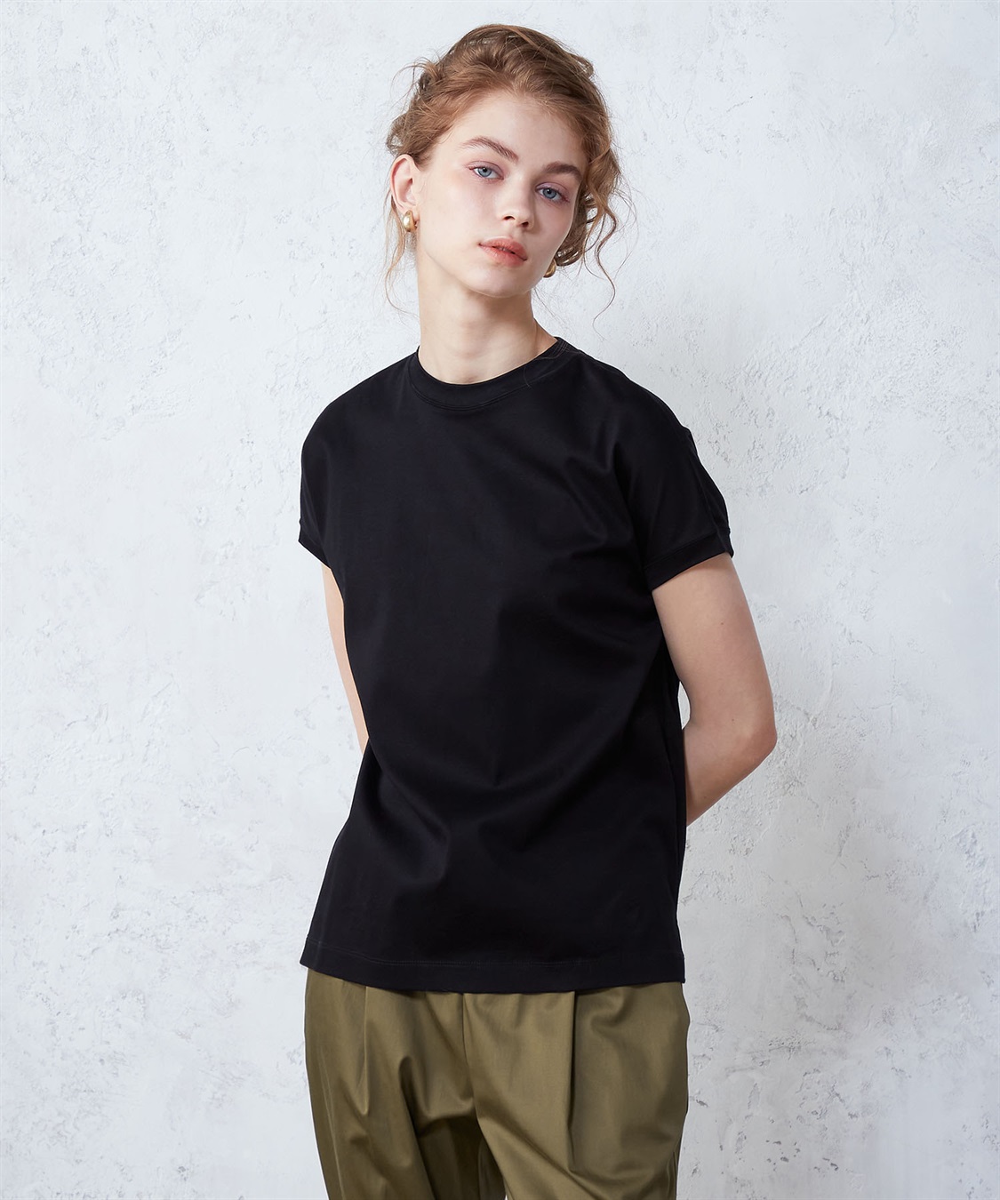 LE SOUK HOLIDAY モックネックTシャツ_variation_1