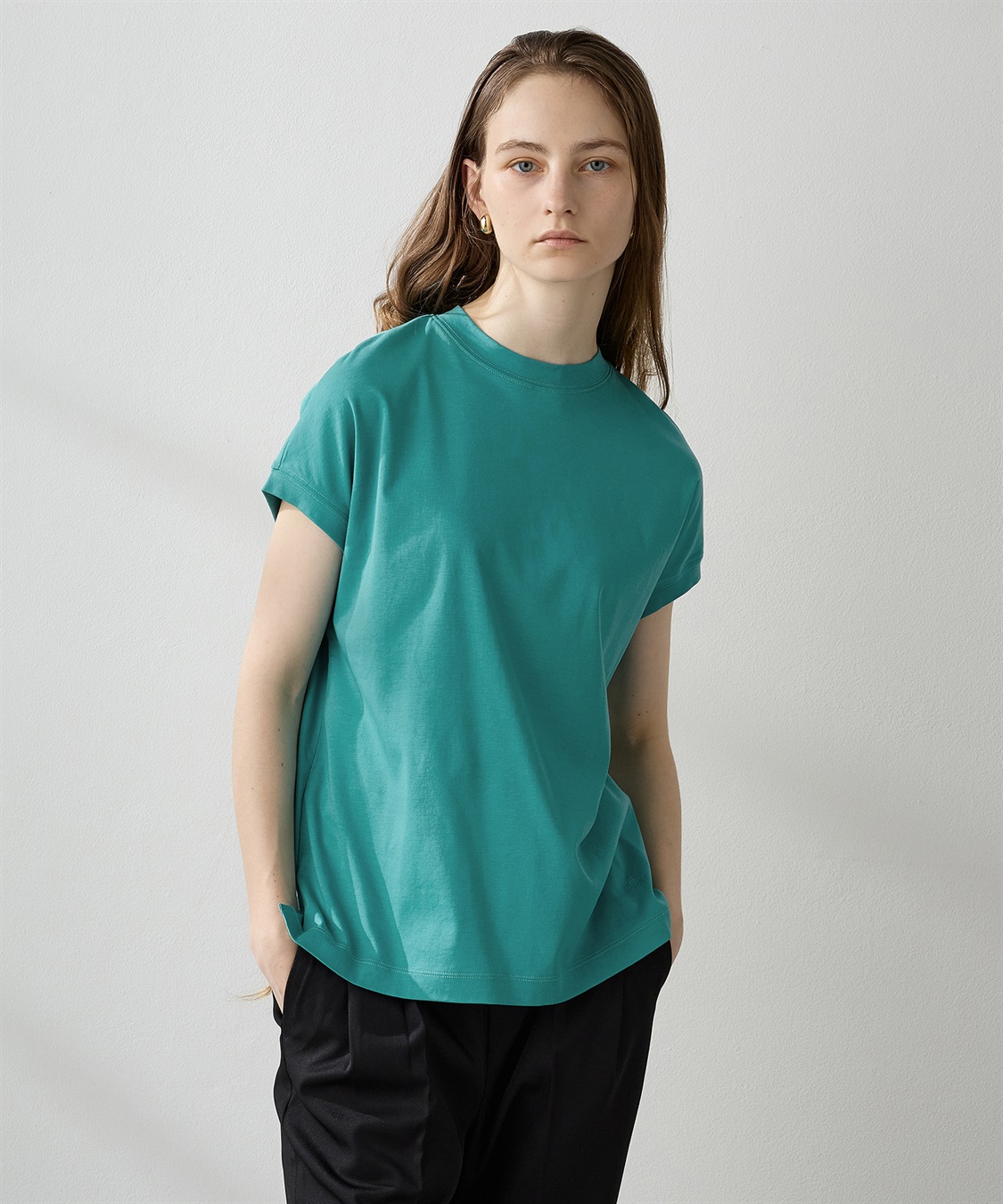 LE SOUK HOLIDAY 【接触冷感】モックネックTシャツ_main