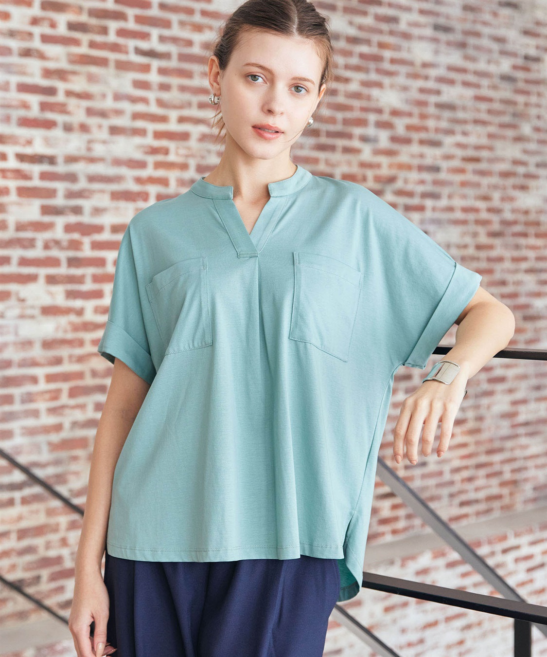 LE SOUK HOLIDAY イージーエレガンススキッパーTシャツ【接触冷感】_main