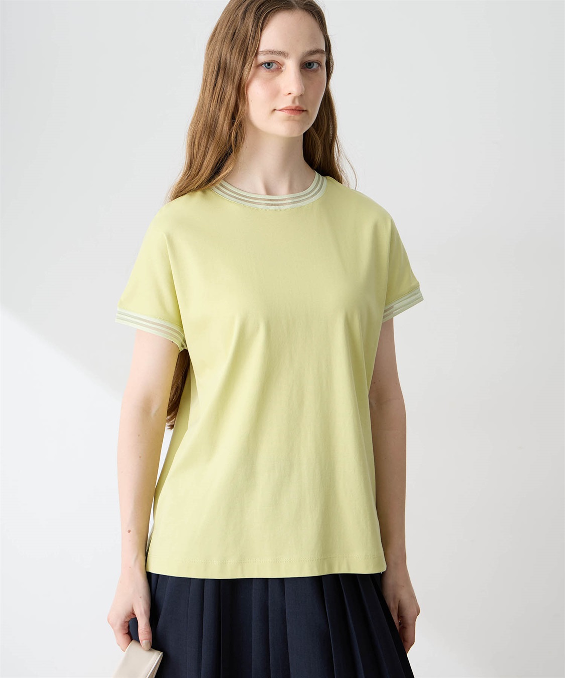 LE SOUK HOLIDAY メッシュテープスムースTシャツ【接触冷感・吸水速乾】_variation_3