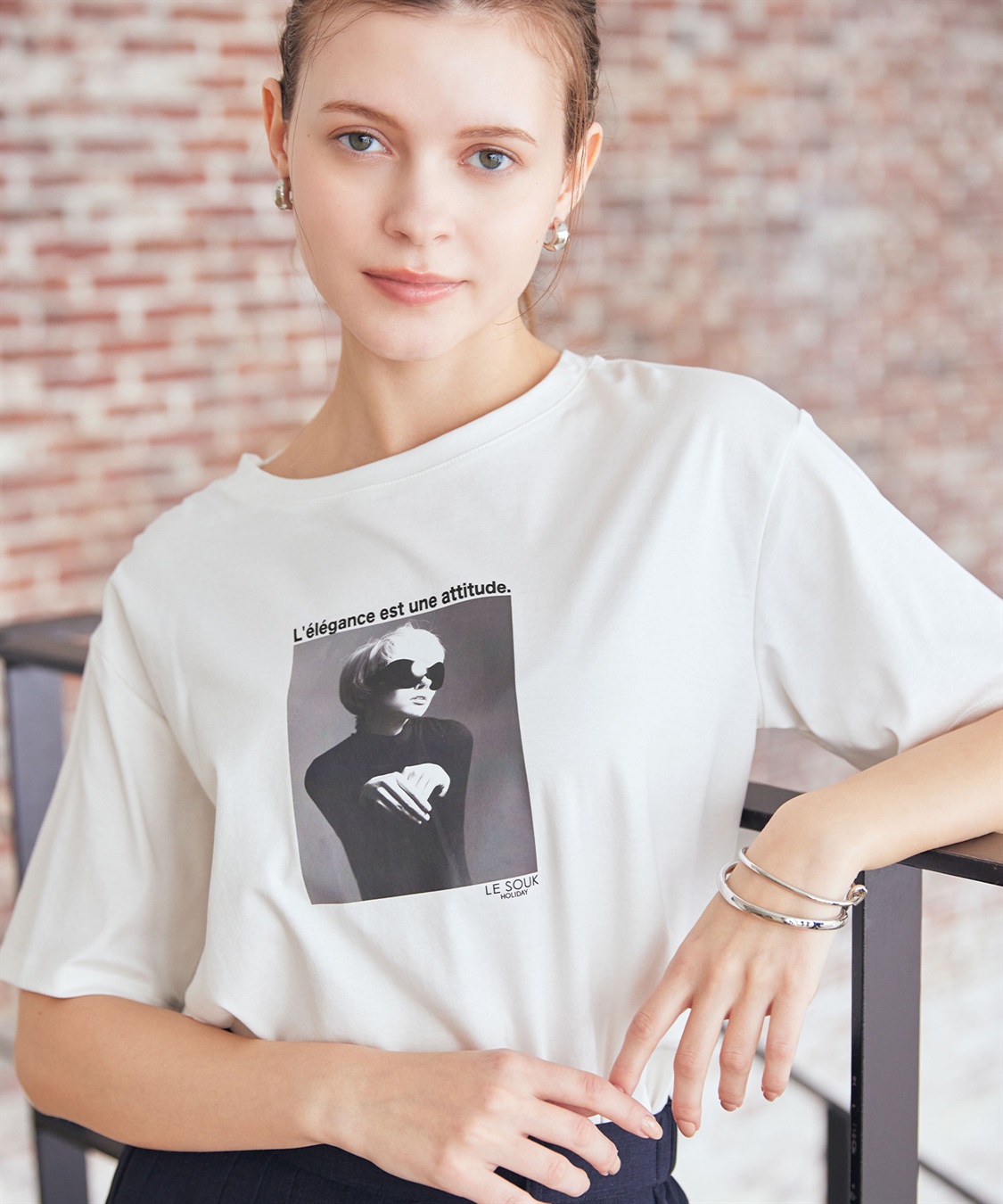 LE SOUK HOLIDAY フォトプリントTシャツ【接触冷感・吸水速乾】_main