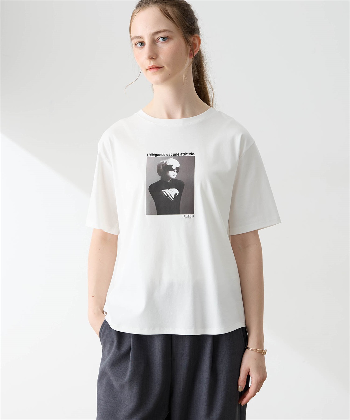 LE SOUK HOLIDAY フォトプリントTシャツ【接触冷感・吸水速乾】_variation_1