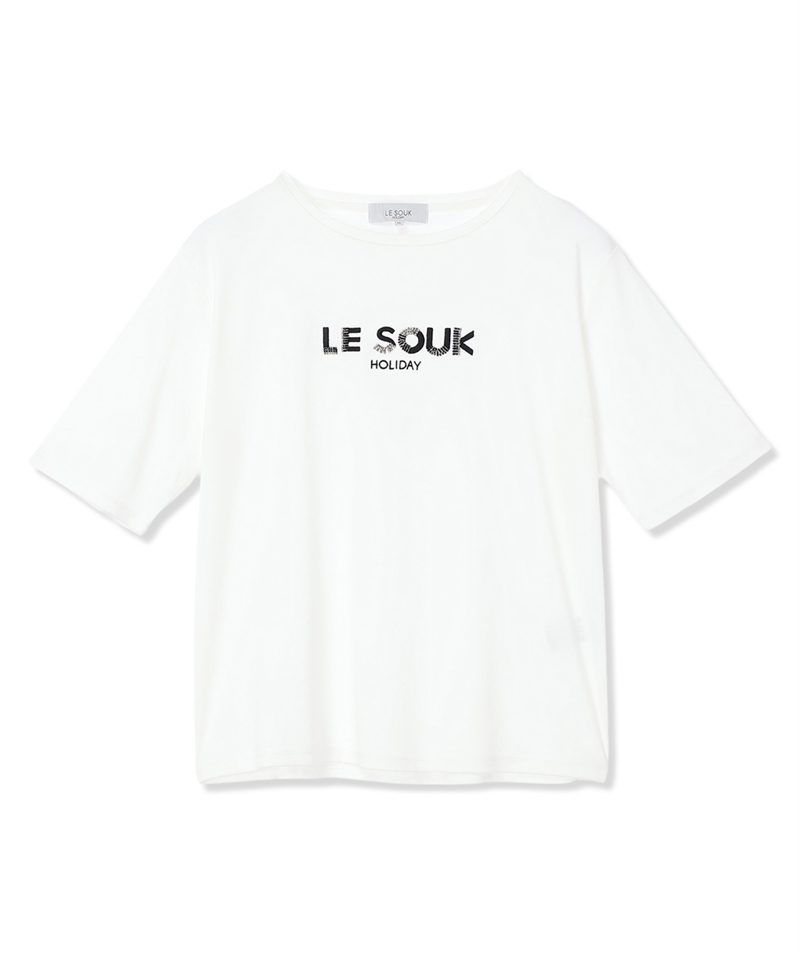 LE SOUK HOLIDAY ビーズ刺しゅうTシャツ【接触冷感・吸水速乾】_variation_2