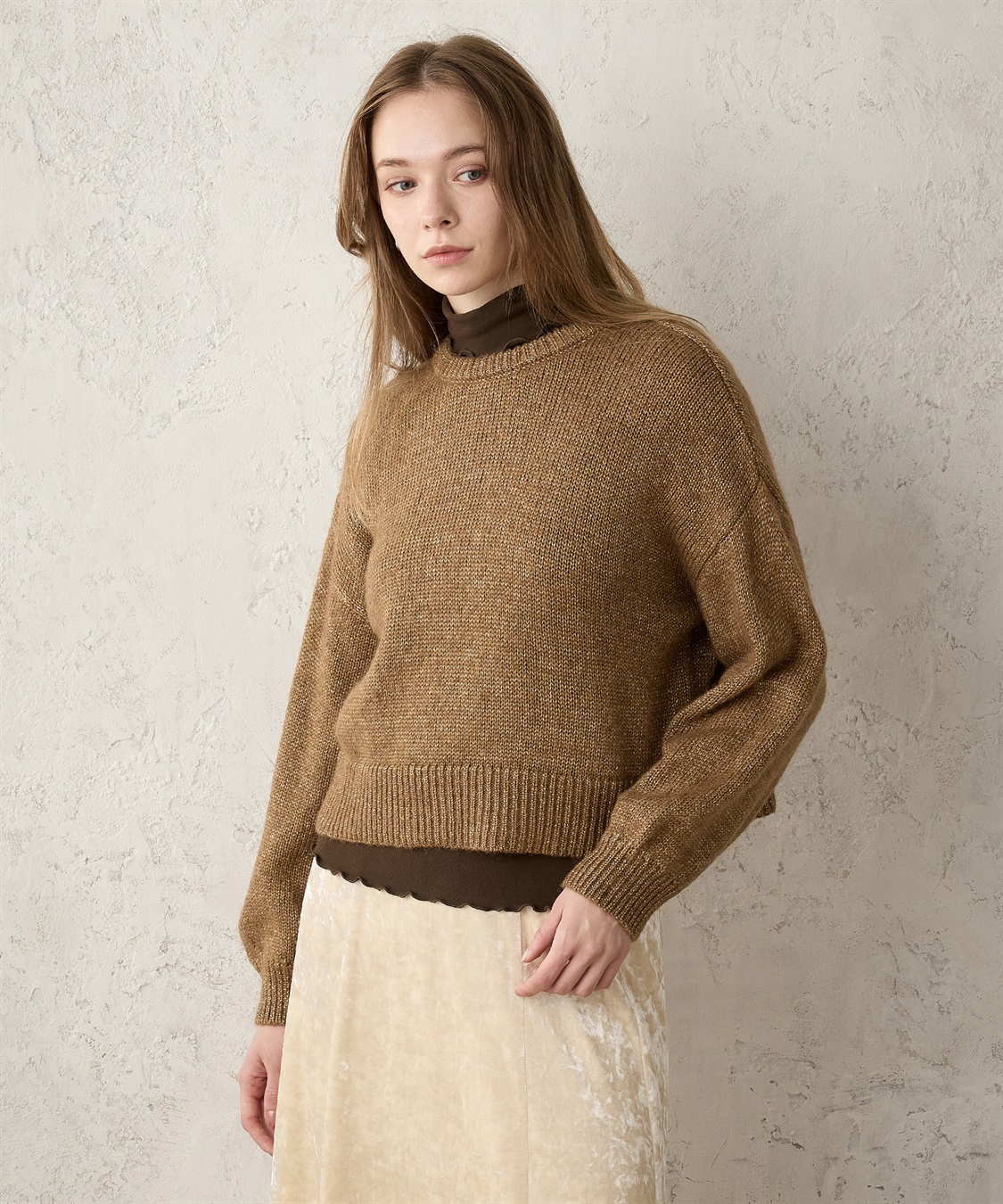 LE SOUK HOLIDAY クルーネックラメニットプルオーバー_main