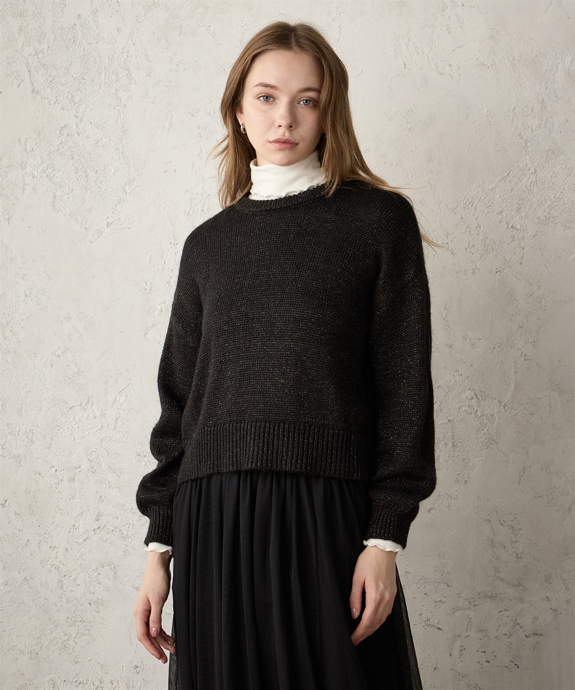 LE SOUK HOLIDAY クルーネックラメニットプルオーバー_variation_2