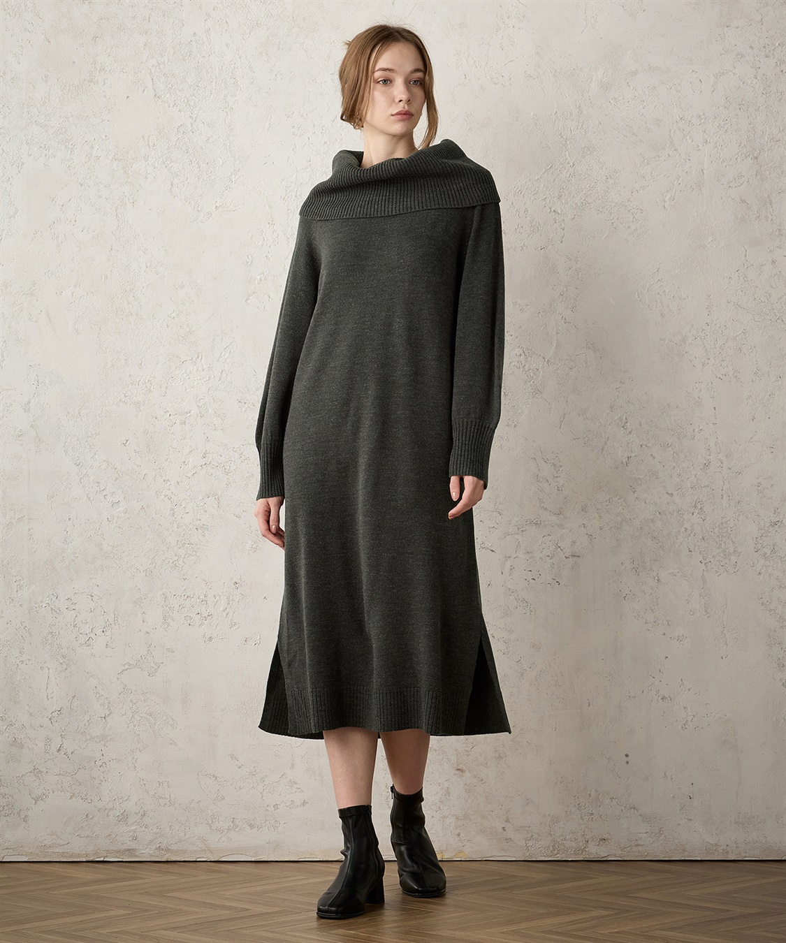 LE SOUK HOLIDAY オフタートルニットワンピース_variation_1