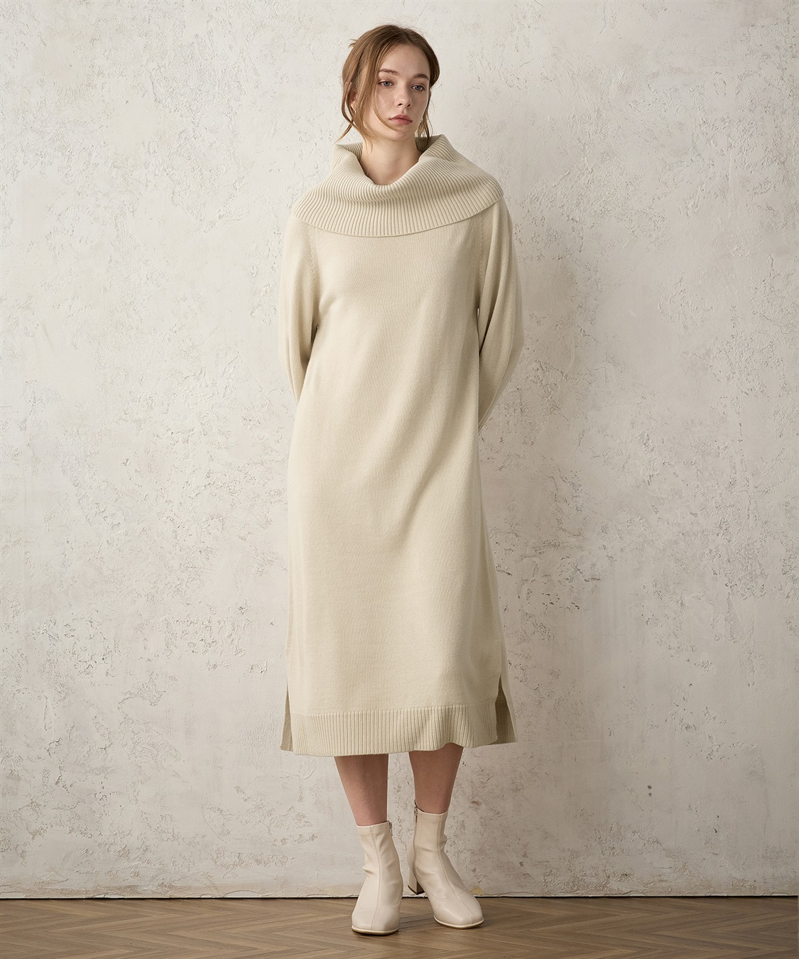 LE SOUK HOLIDAY オフタートルニットワンピース_variation_2