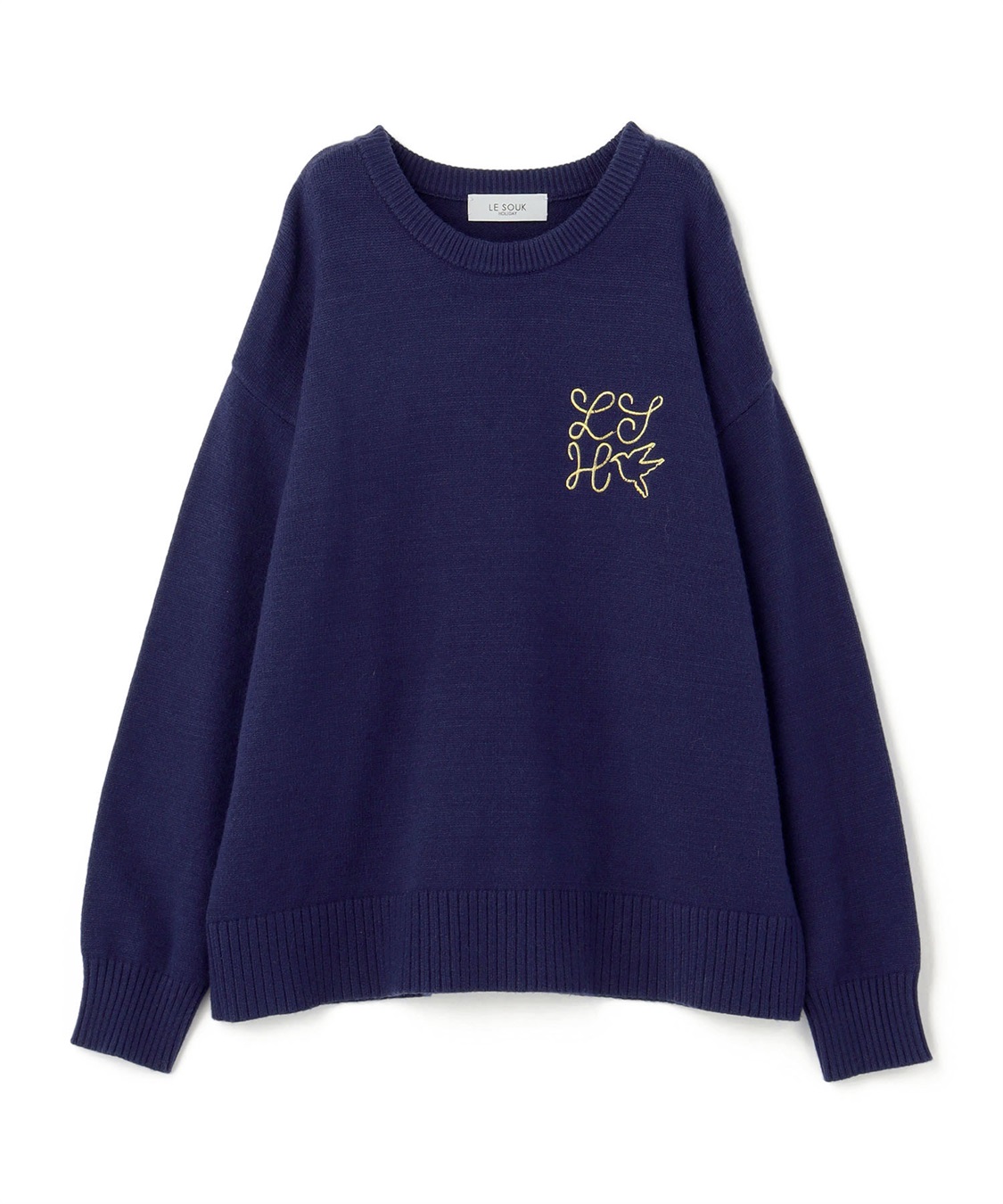 LE SOUK HOLIDAY スウェットライク ニットプルオーバー_variation_2