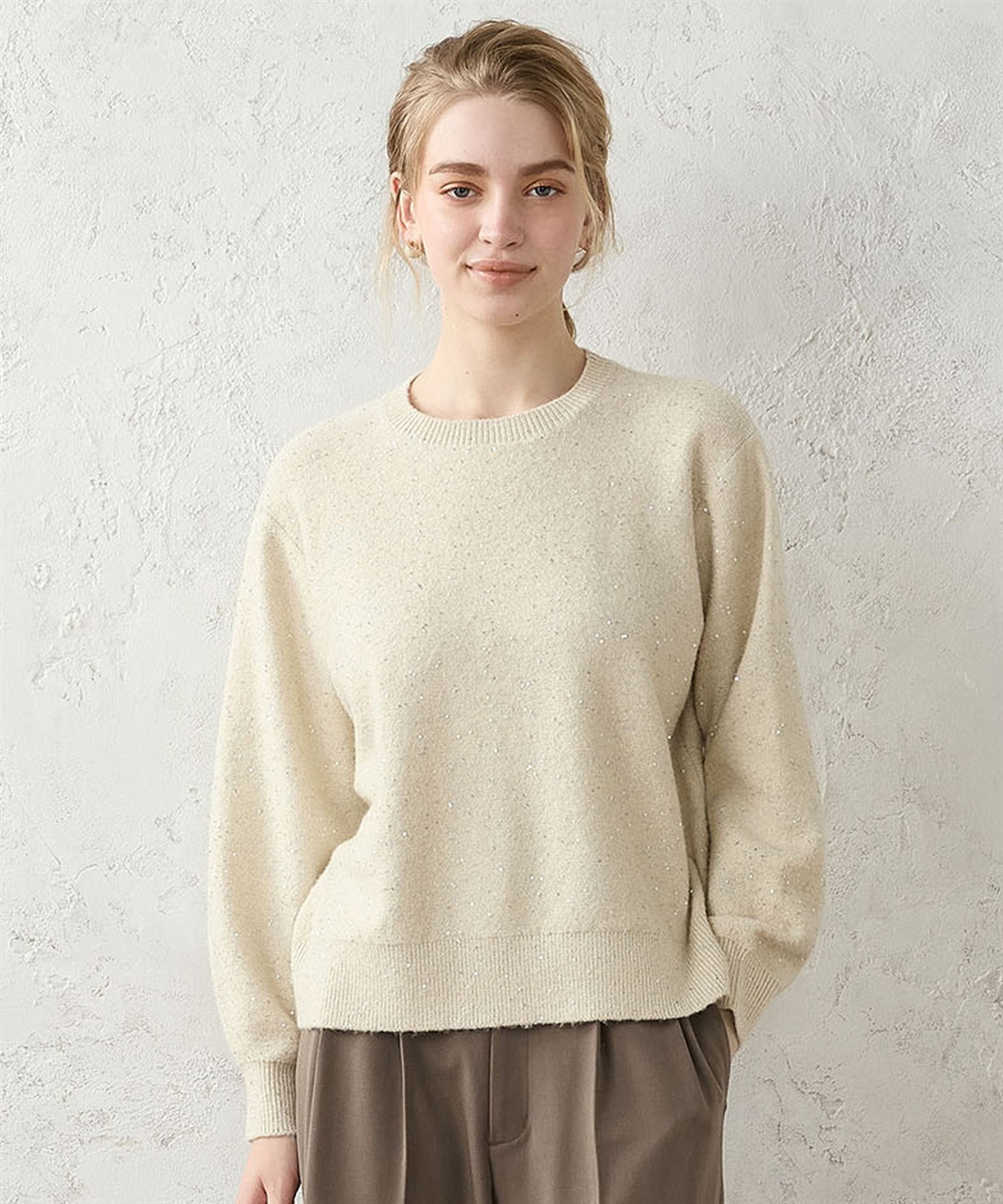 LE SOUK HOLIDAY スパンコール ニットプルオーバー_main