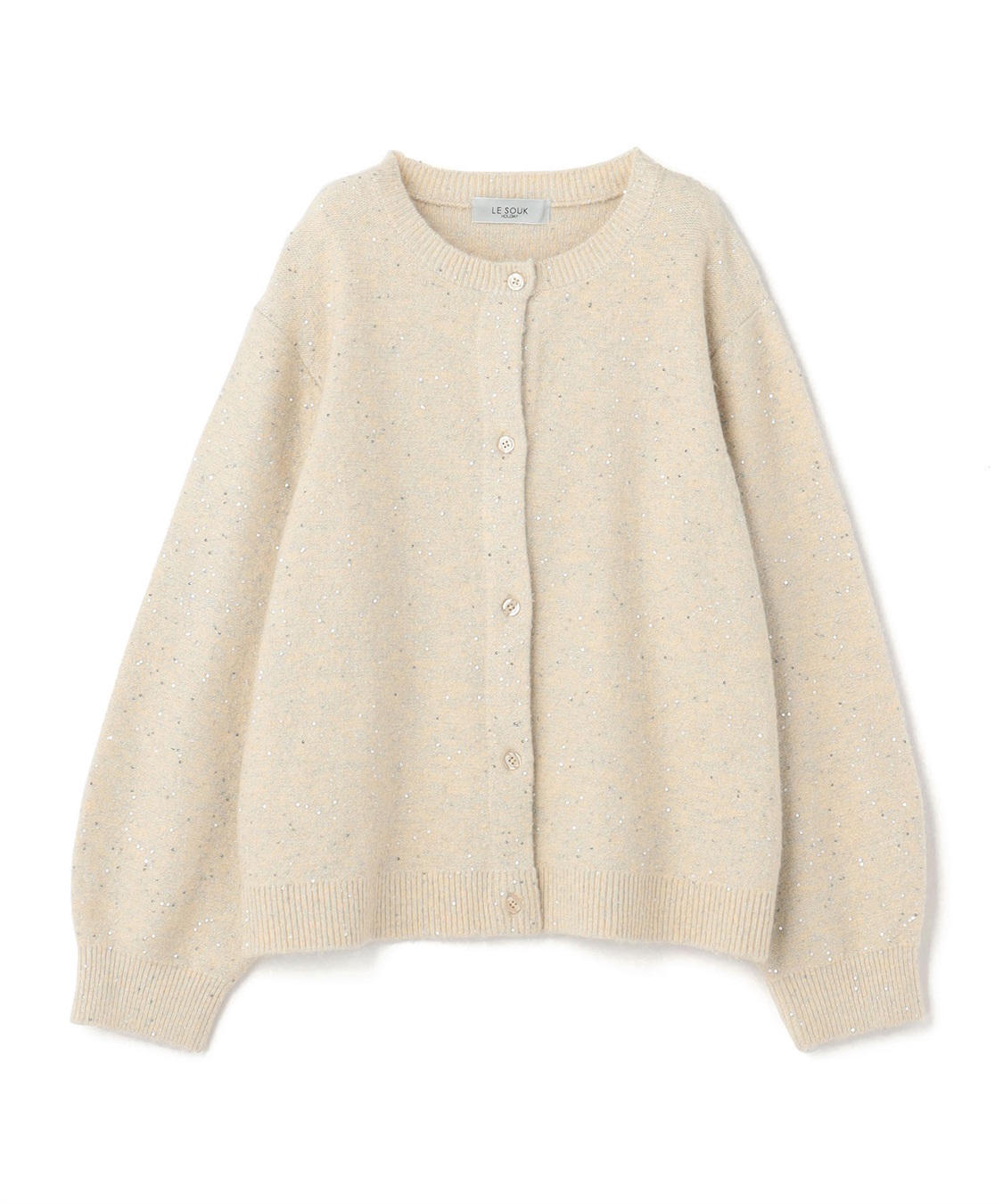 LE SOUK HOLIDAY スパンコール ニットカーディガン_variation_2