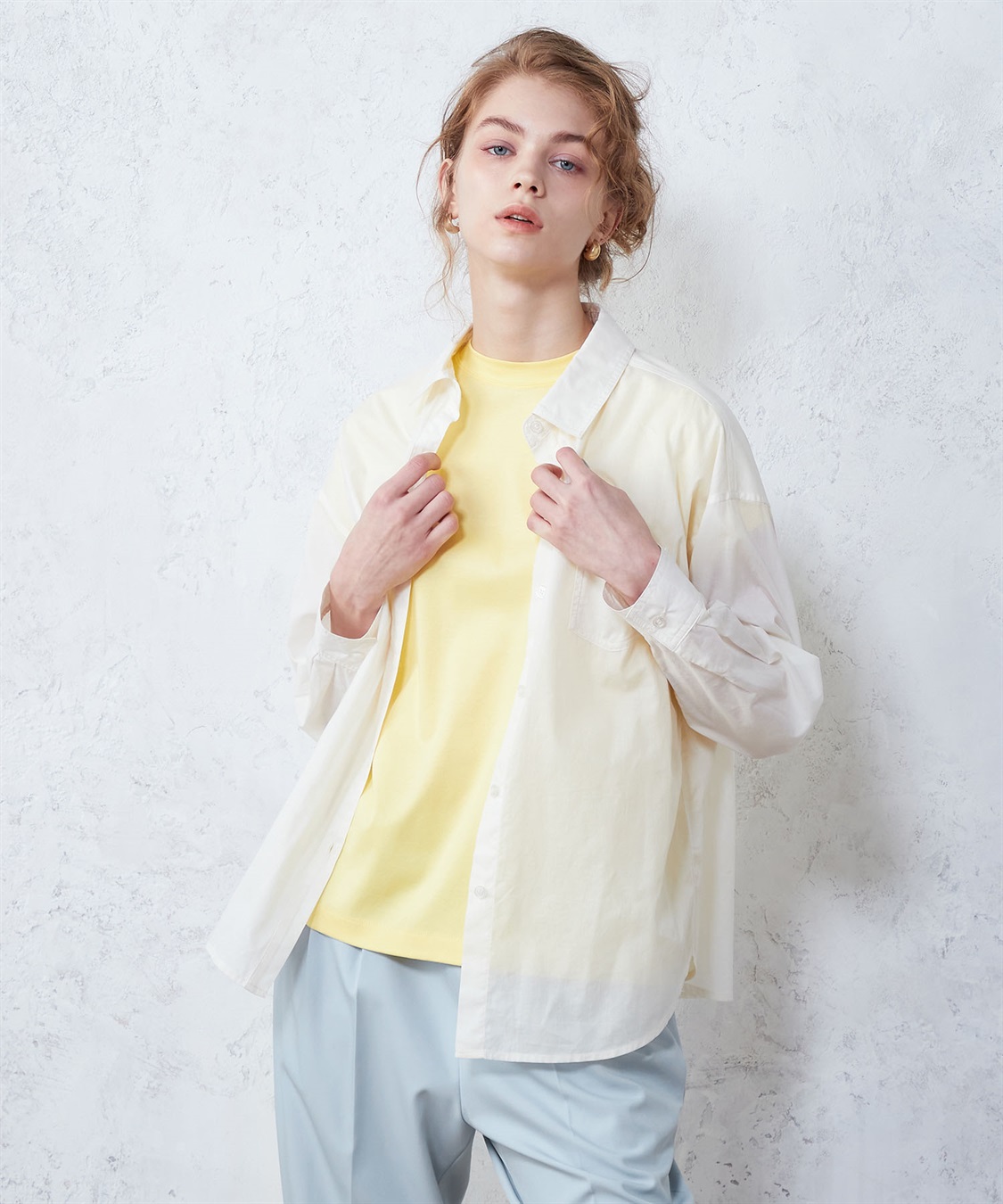 LE SOUK HOLIDAY コットンシルクシャツ_main