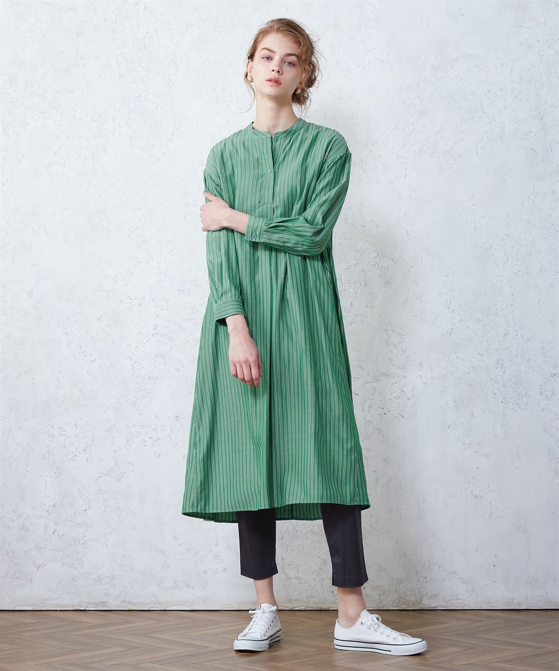 LE SOUK HOLIDAY ストライプシャツワンピース_variation_1