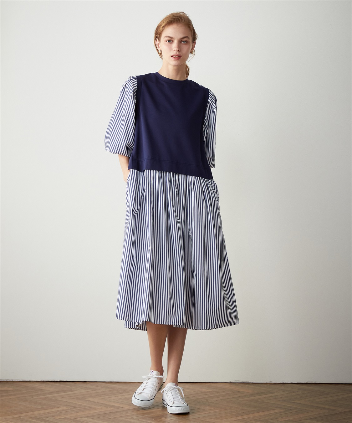 LE SOUK HOLIDAY ポンチドッキングワンピース_main