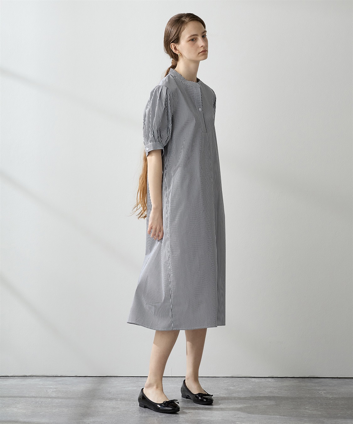 LE SOUK HOLIDAY ストライプシャツワンピース_main