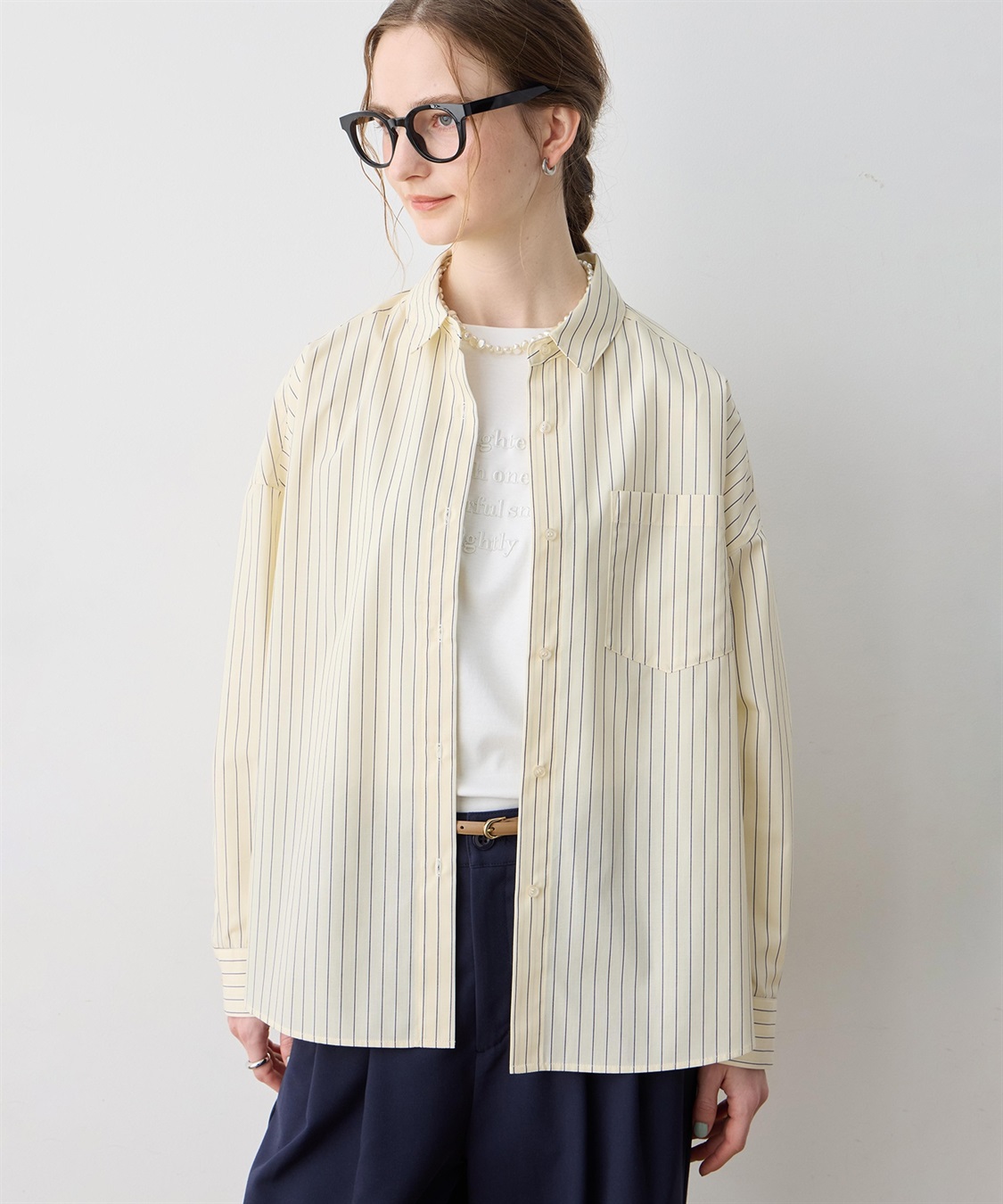 LE SOUK HOLIDAY 【WEB限定】バックタックレギュラーカラーシャツ_variation_1