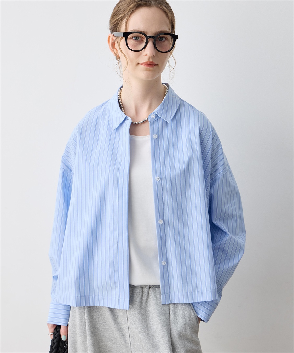 LE SOUK HOLIDAY 【WEB限定】ストライプショートシャツ_variation_3