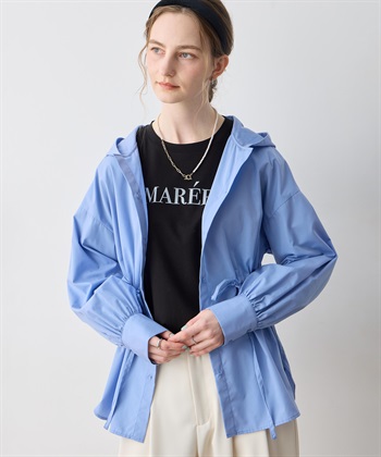 LE SOUK HOLIDAY 【WEB限定】ドロストフードシャツ_variationthumb_3