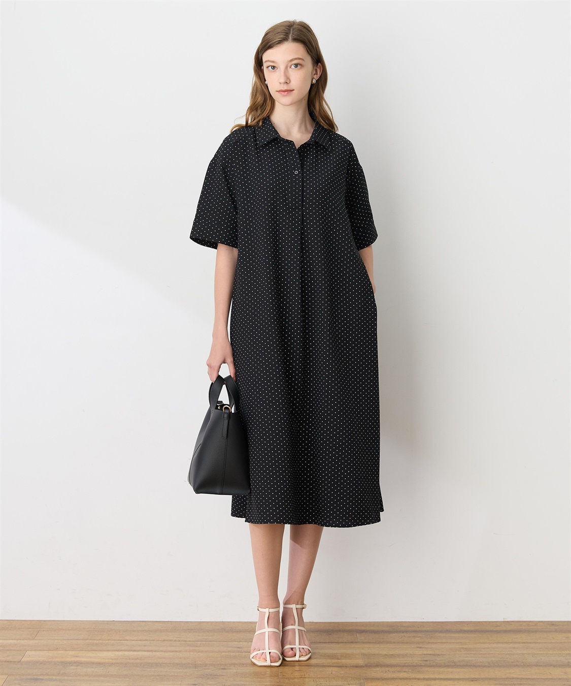 LE SOUK HOLIDAY トリコットスキッパーワンピース【接触冷感・UVカット】_main