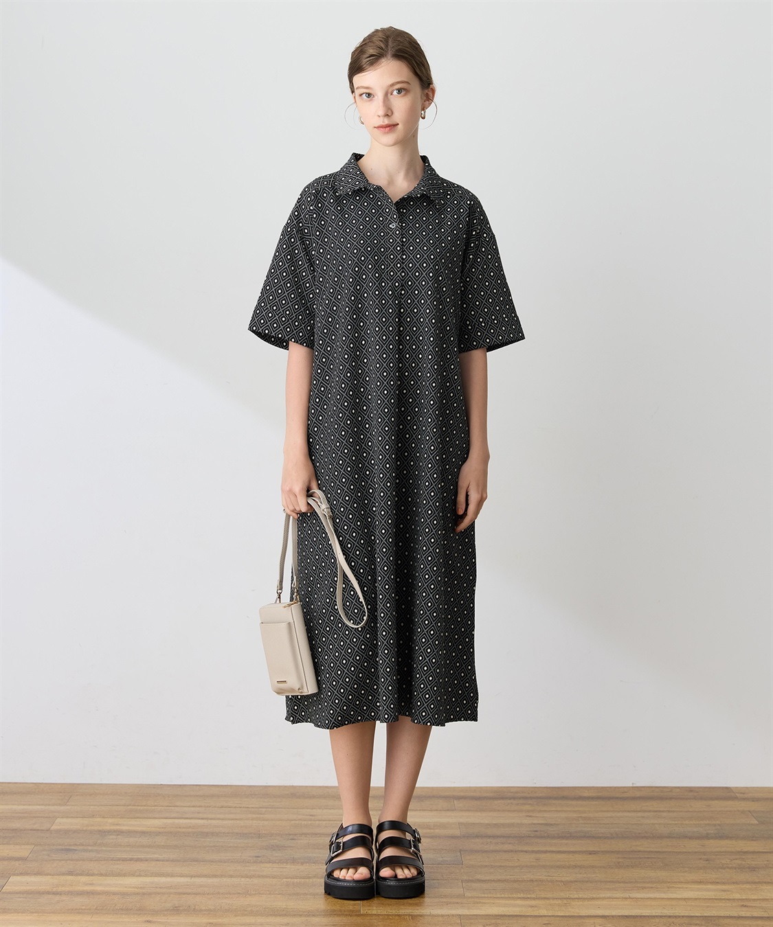 LE SOUK HOLIDAY トリコットスキッパーワンピース【接触冷感・UVカット】_variation_2
