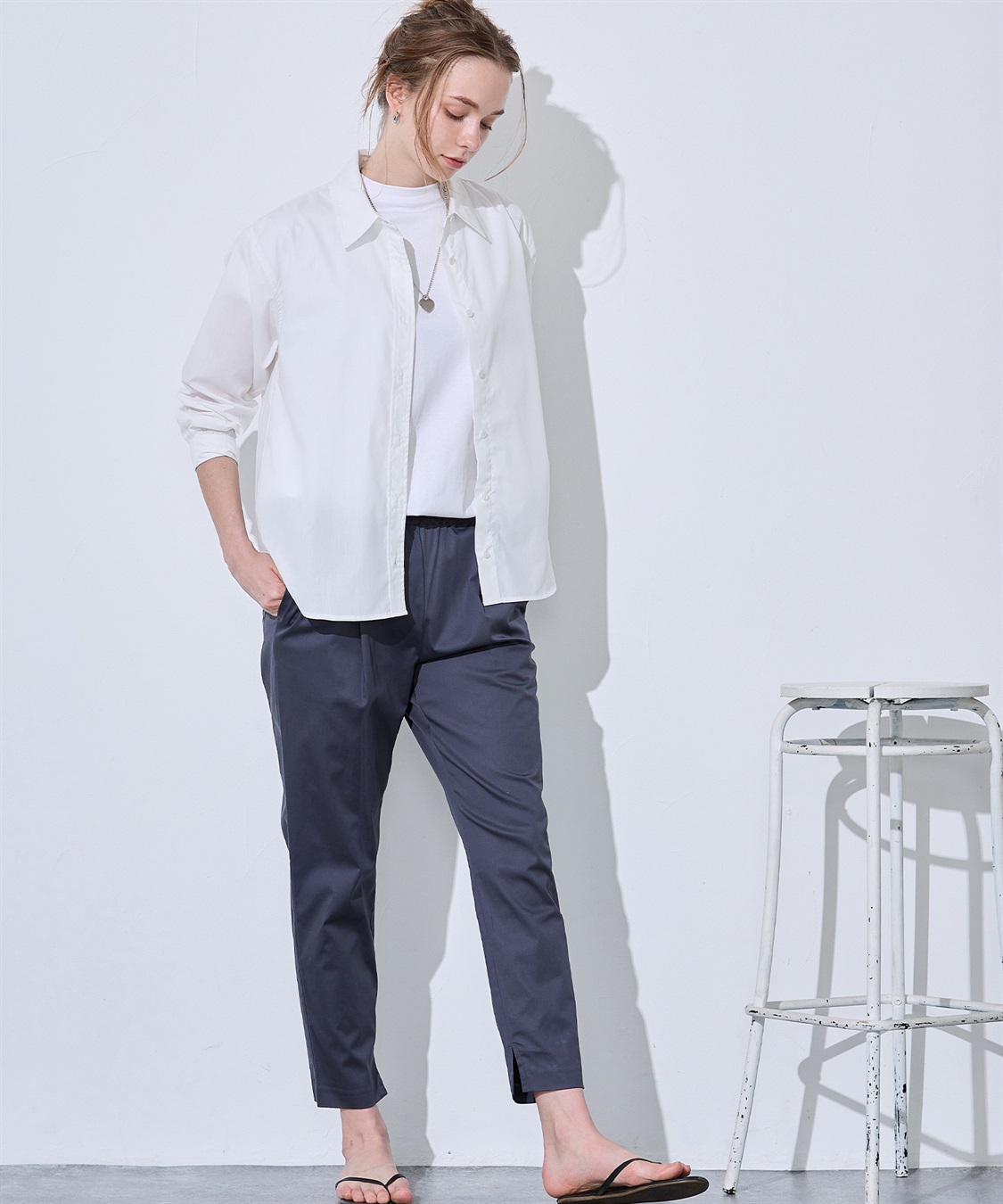 LE SOUK HOLIDAY タックテーパードパンツ_main