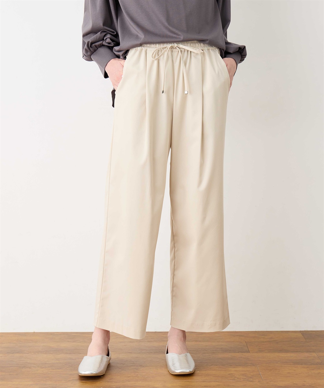 LE SOUK HOLIDAY タックワイドパンツ_variation_2