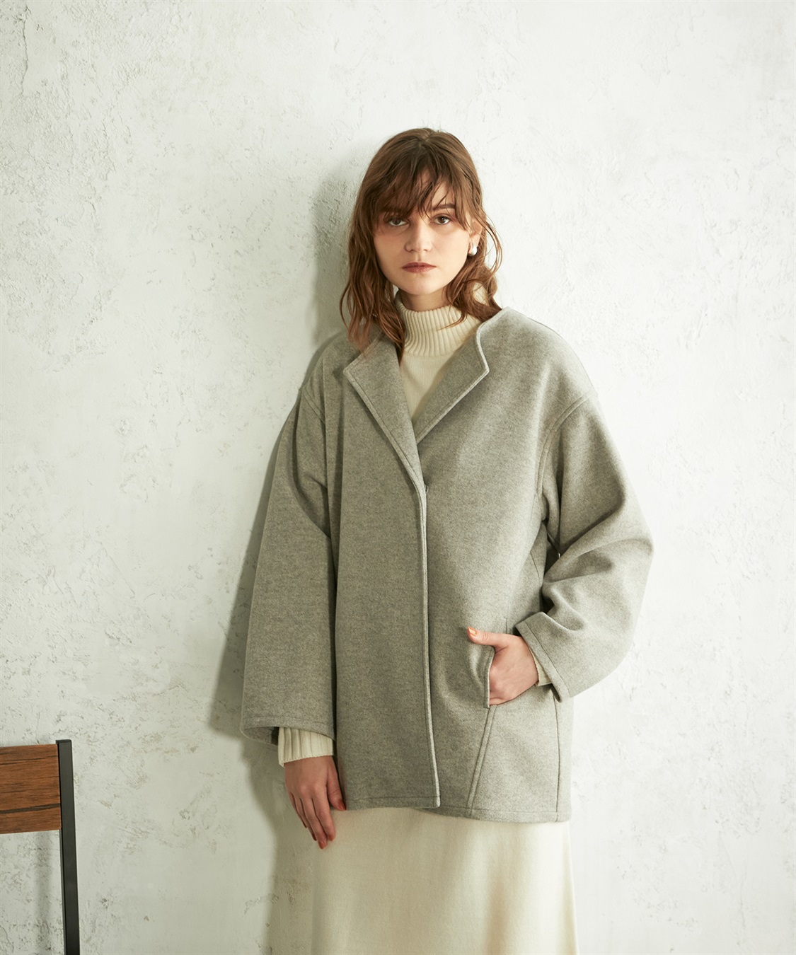 LE SOUK HOLIDAY ウーレットショートコート_main