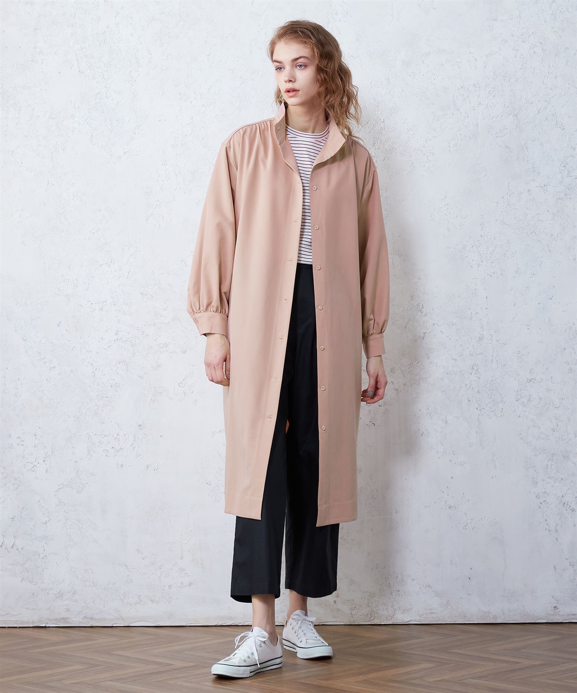 LE SOUK HOLIDAY ハイネックコートワンピース_main