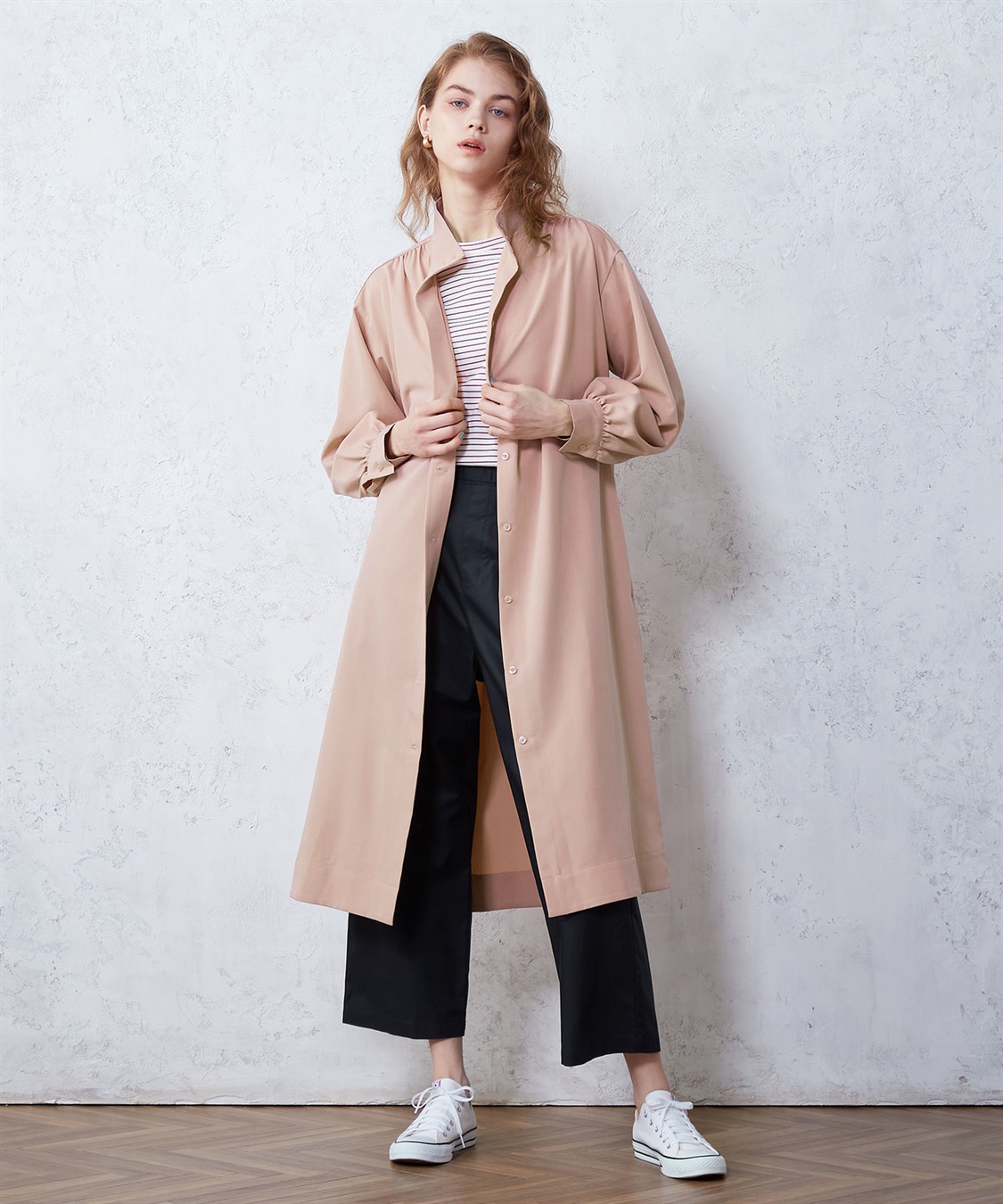 LE SOUK HOLIDAY ハイネックコートワンピース_variation_1