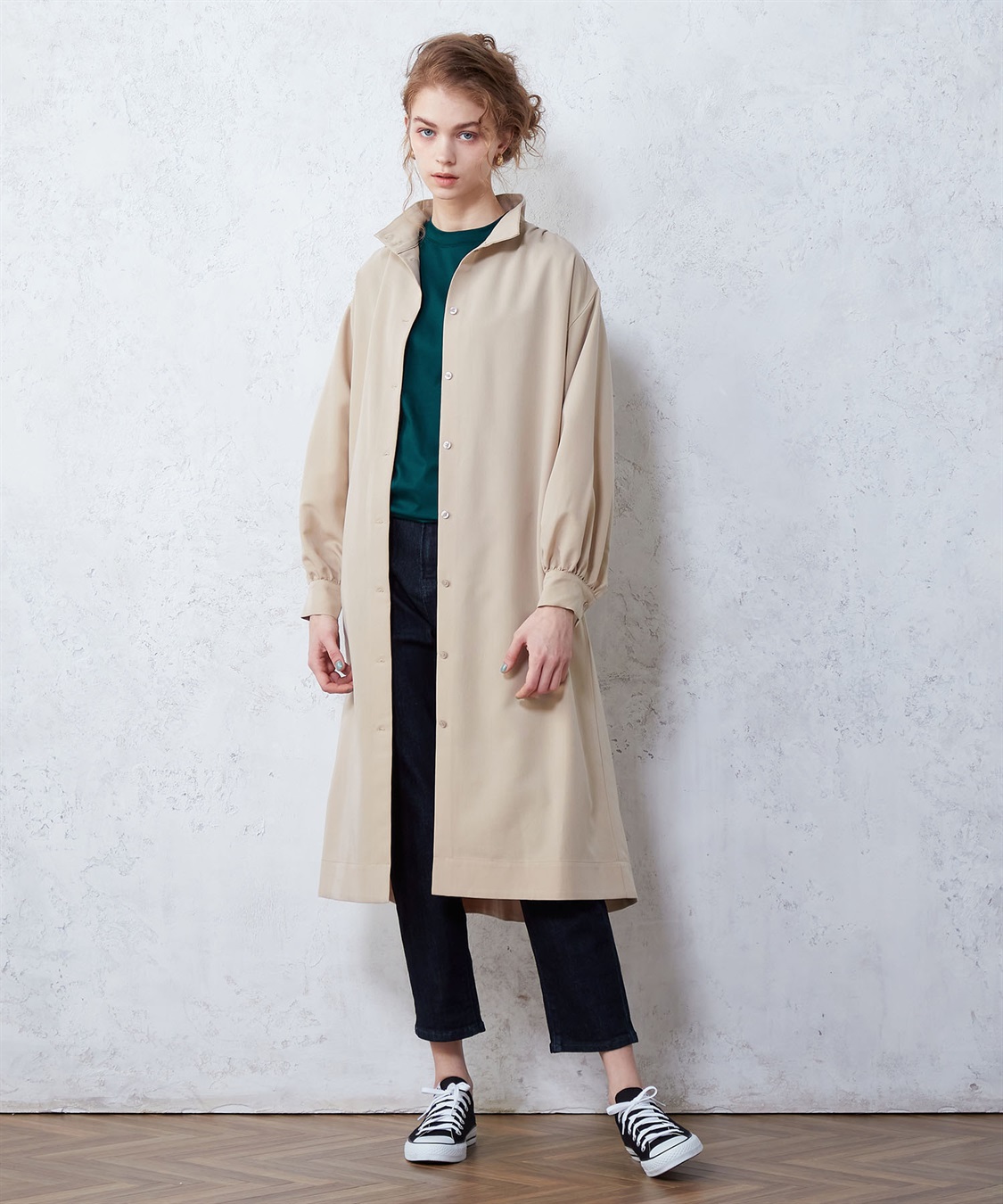 LE SOUK HOLIDAY ハイネックコートワンピース_variation_2