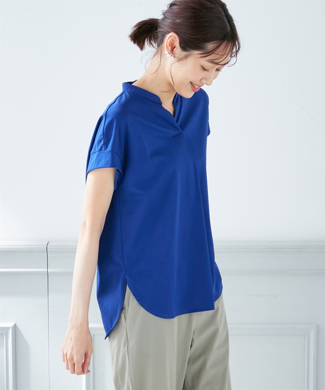 A/C DESIGN BY ALPHA CUBIC 【接触冷感】スキッパーカットプルオーバー_variation_3