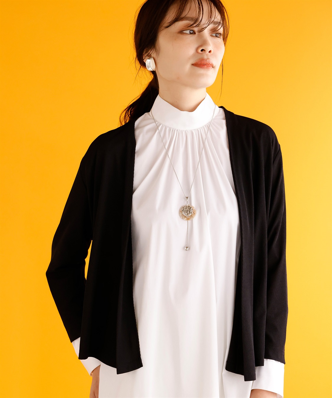 A/C DESIGN BY ALPHA CUBIC 【接触冷感】ショートカットソーカーディガン_variation_2