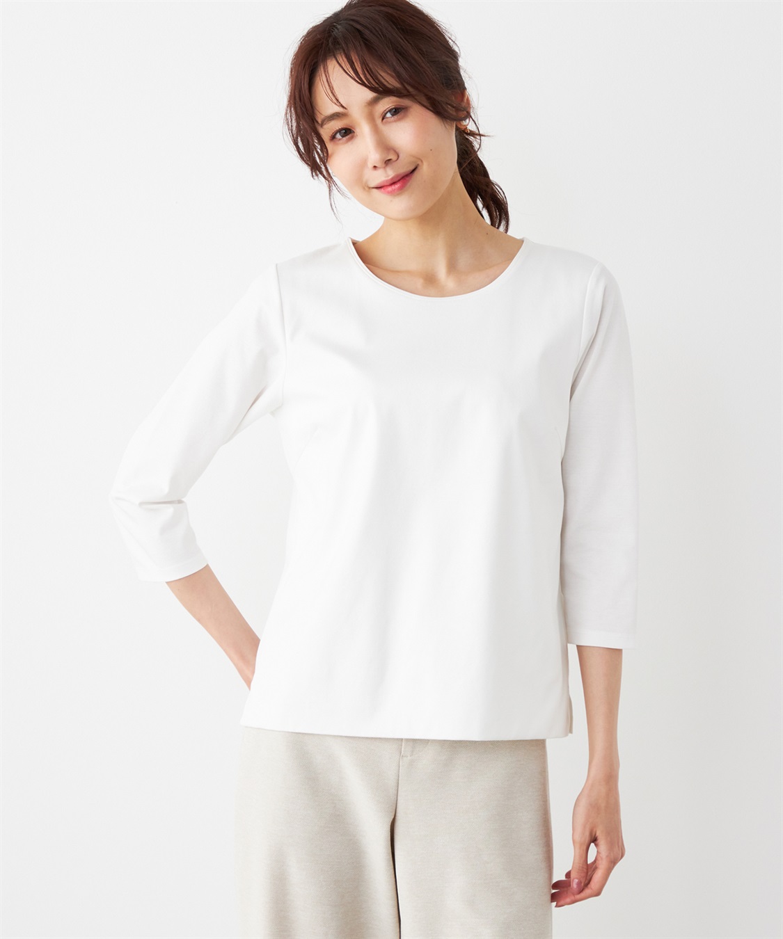 A/C DESIGN BY ALPHA CUBIC 七分袖Tシャツ_variation_3