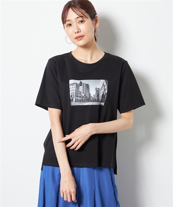A/C DESIGN BY ALPHA CUBIC 【接触冷感】フォトプリントTシャツ_variationthumb_1