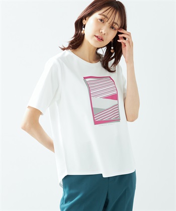 A/C DESIGN BY ALPHA CUBIC 【接触冷感】【UV対策】アートプリントTシャツ_variationthumb_2
