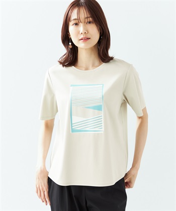 A/C DESIGN BY ALPHA CUBIC 【接触冷感】【UV対策】アートプリントTシャツ_variationthumb_3