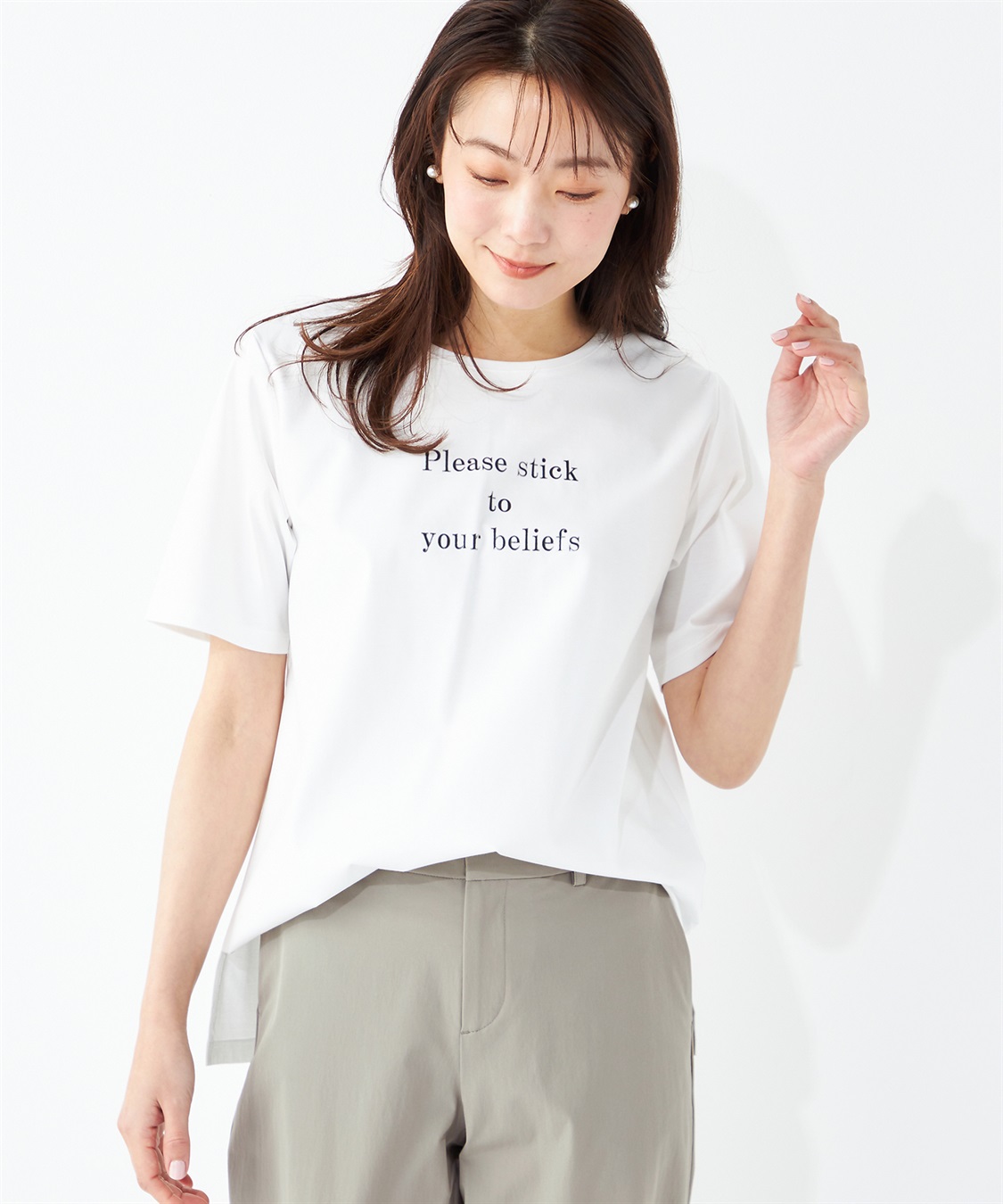 A/C DESIGN BY ALPHA CUBIC ロゴプリントTシャツ_main