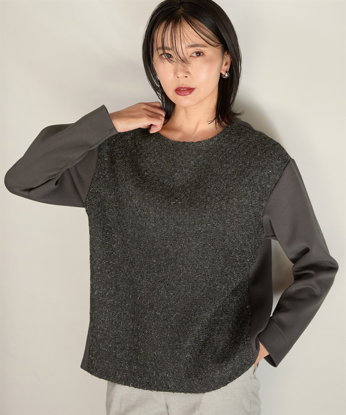 A/C DESIGN BY ALPHA CUBIC 切替プルオーバー_main