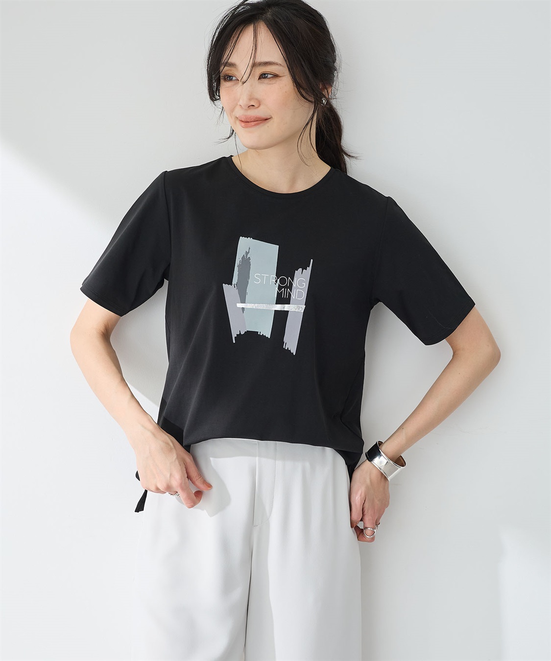 A/C DESIGN BY ALPHA CUBIC グラフィックＴシャツ【接触冷感・UVカット】_variation_2