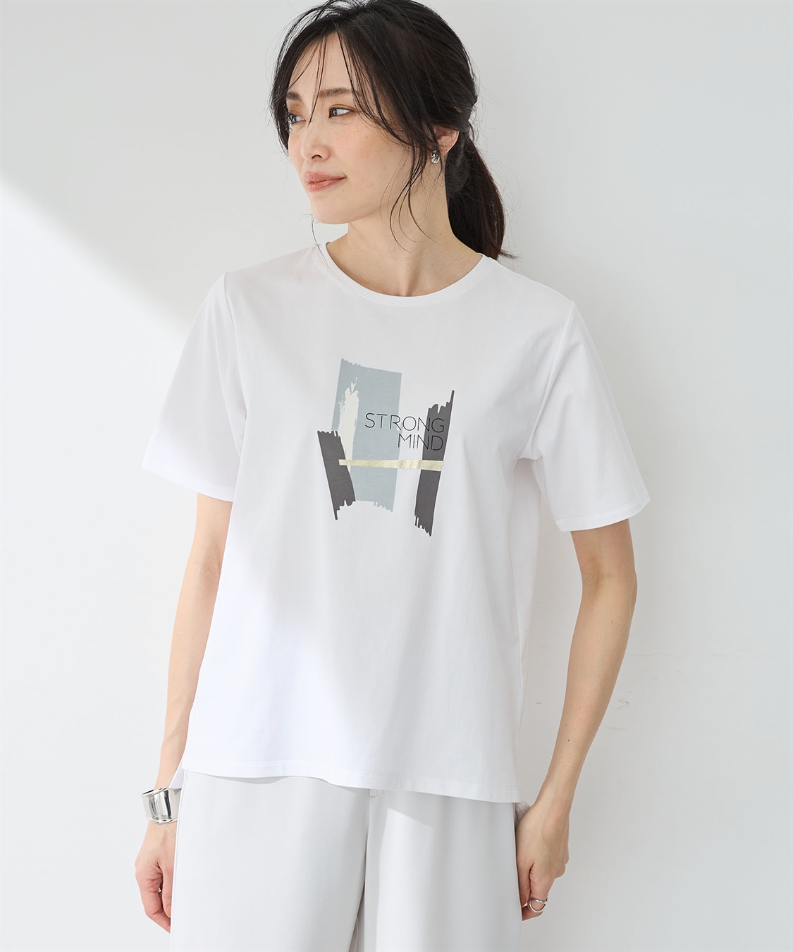 A/C DESIGN BY ALPHA CUBIC グラフィックＴシャツ【接触冷感・UVカット】_variation_3