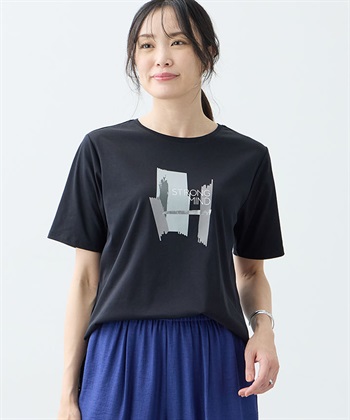 A/C DESIGN BY ALPHA CUBIC グラフィックＴシャツ【接触冷感・UVカット・人気のため冷感素材で再登場】_variationthumb_2