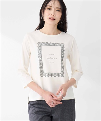 A/C DESIGN BY ALPHA CUBIC レースロゴTシャツ_variationthumb_2