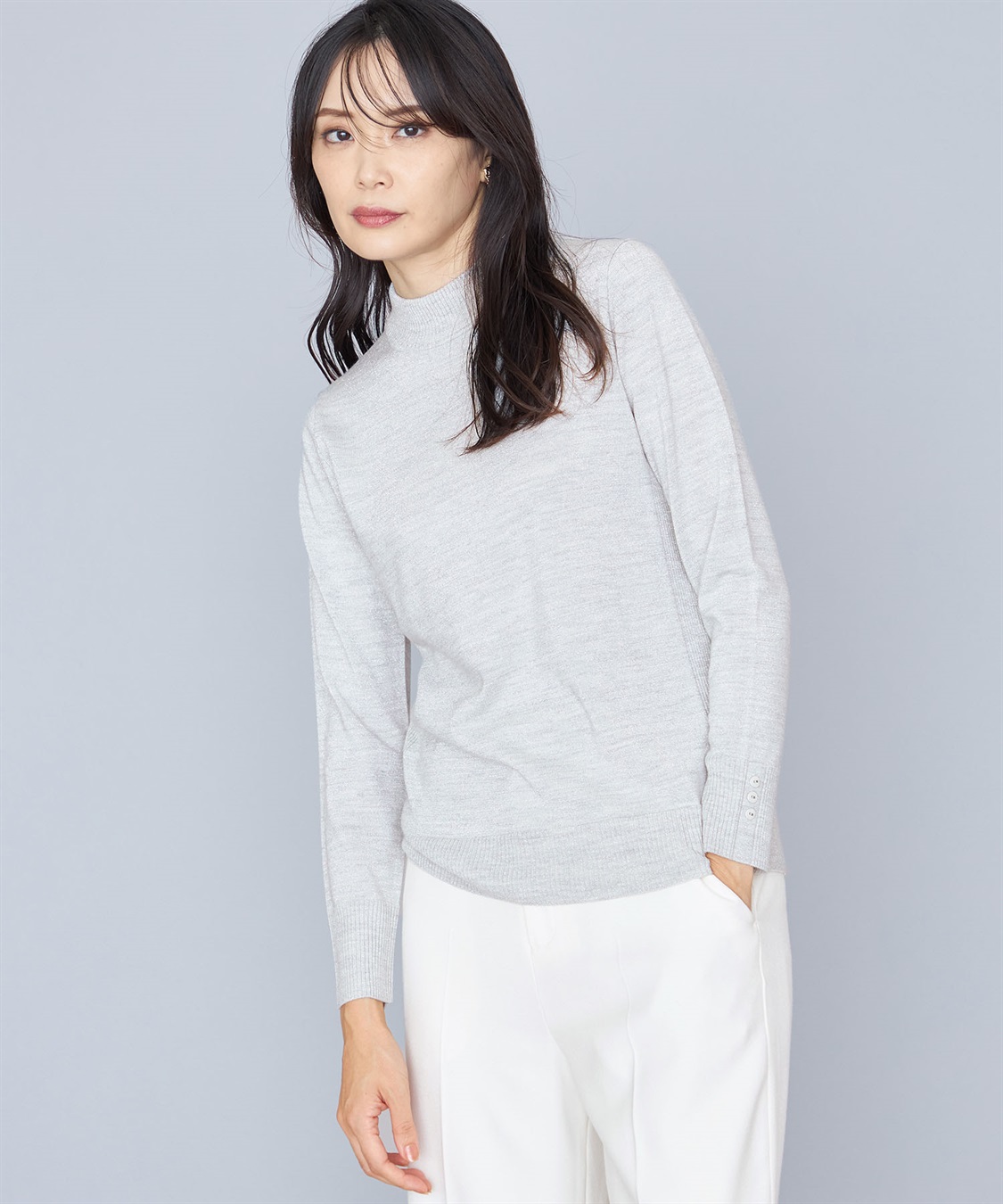 A/C DESIGN BY ALPHA CUBIC ラメリブニットプルオーバー_variation_1