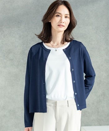 クルーネックカーディガンの商品画像