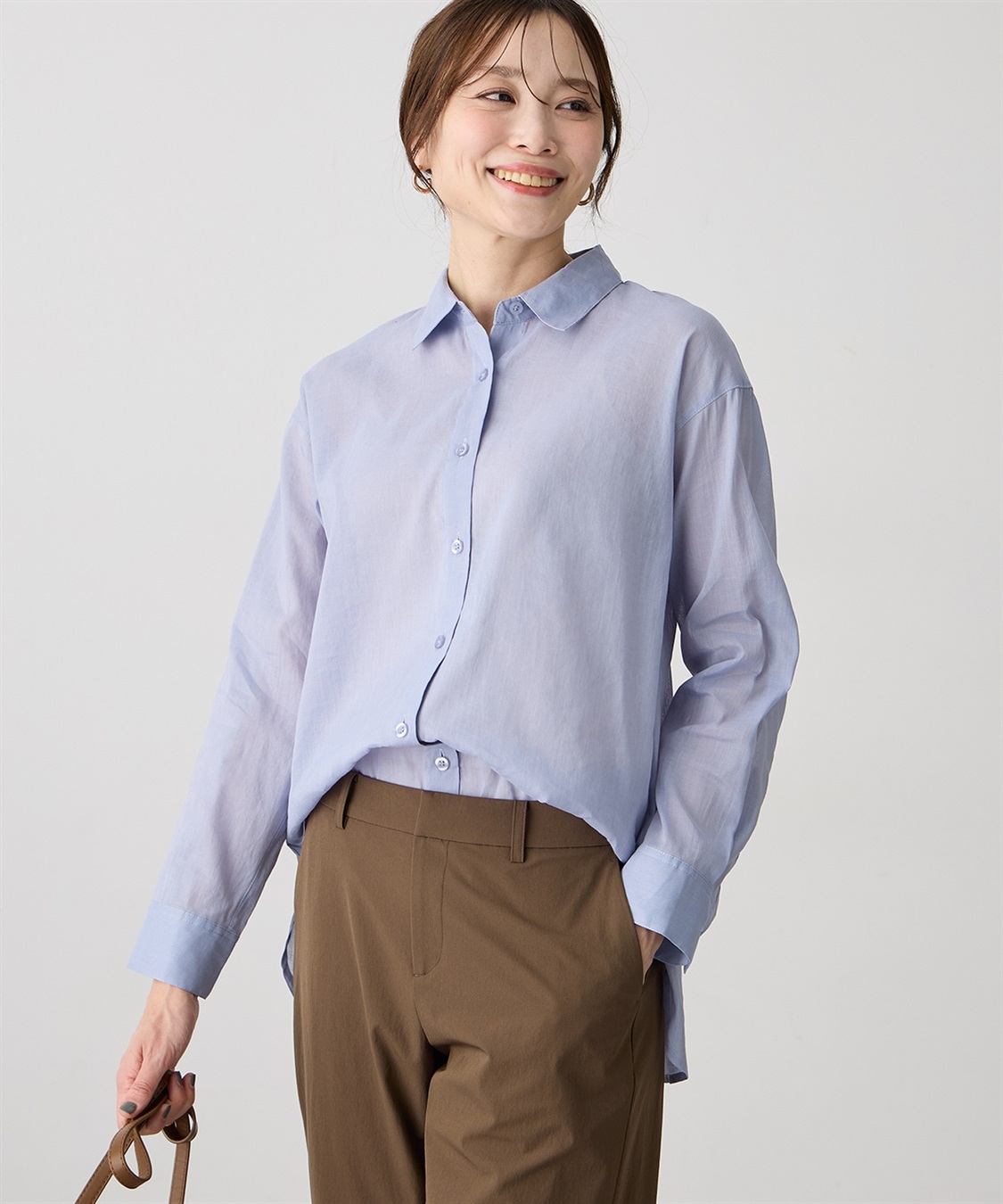 A/C DESIGN BY ALPHA CUBIC リネンミックスシアーシャツ_variation_4