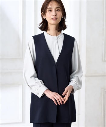 ジレジャケット【セットアップ対応】(ネイビー-9号)