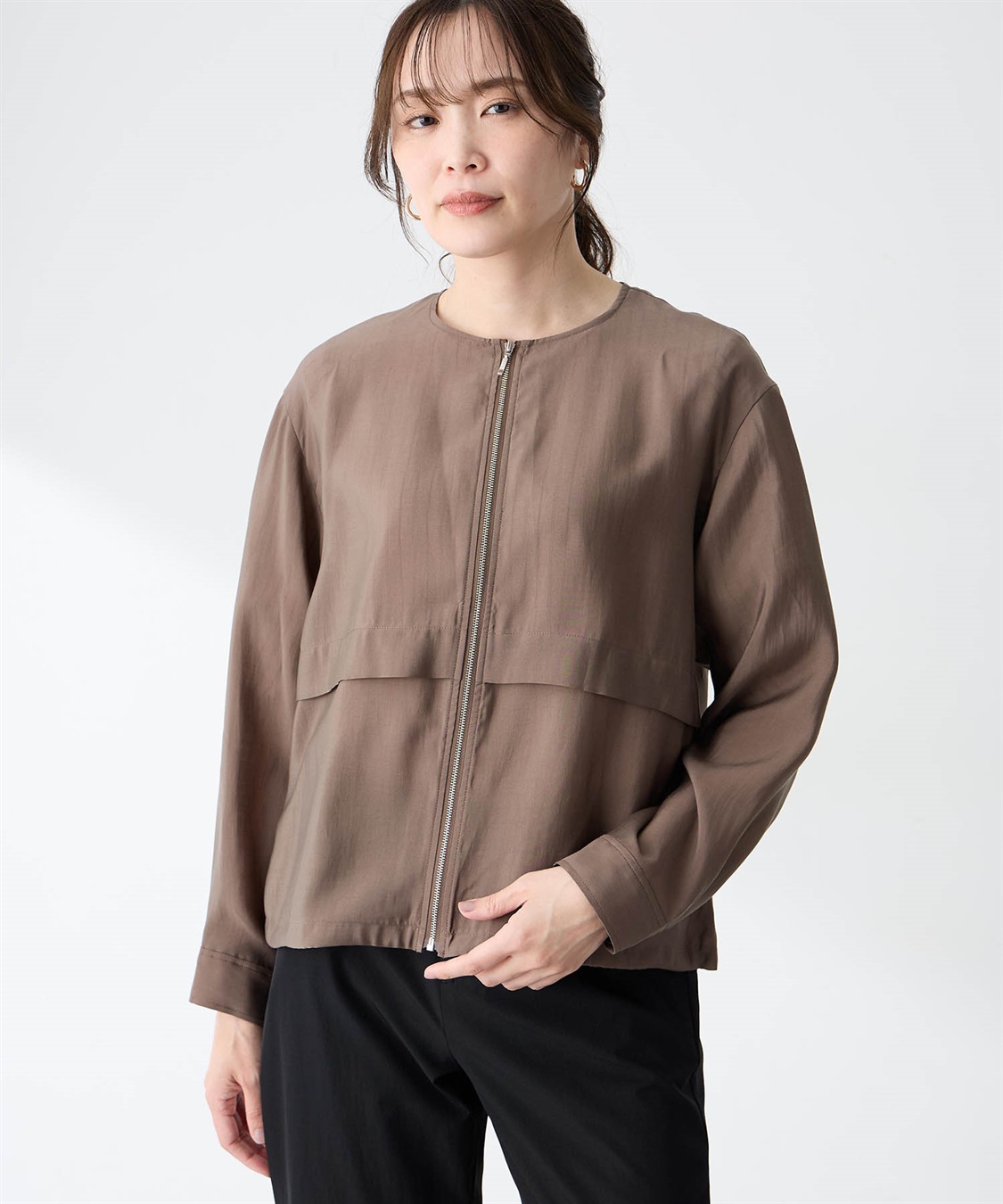 A/C DESIGN BY ALPHA CUBIC シアージップアップブルゾン_variation_2