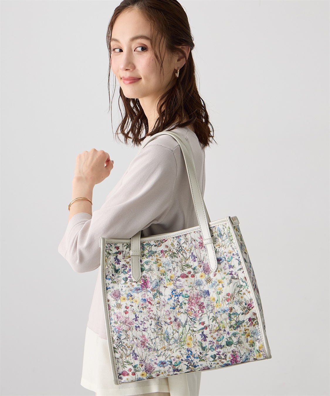 A/C DESIGN BY ALPHA CUBIC 【Liberty】リバティプリントトートバッグ_main