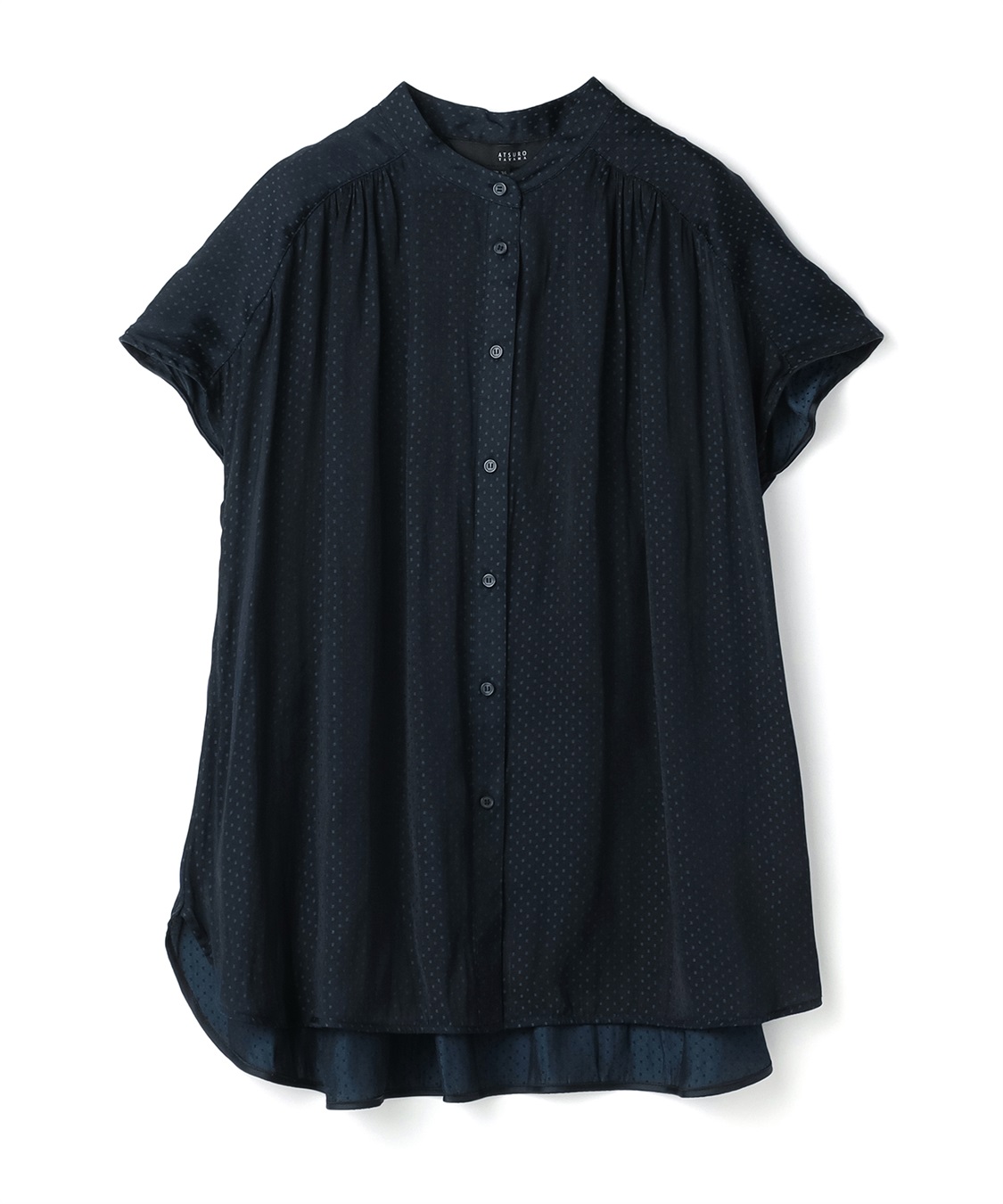 ATSURO TAYAMA バンドカラーフレンチスリーブシャツ_main