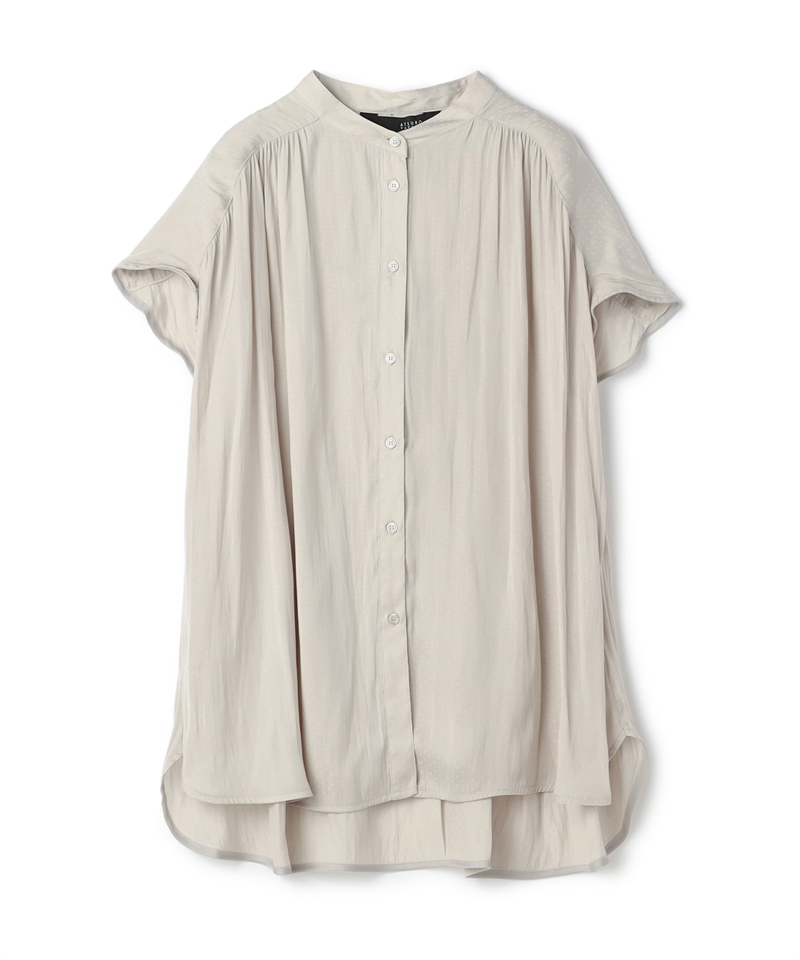 ATSURO TAYAMA バンドカラーフレンチスリーブシャツ_variation_2